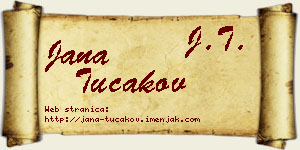Jana Tucakov vizit kartica